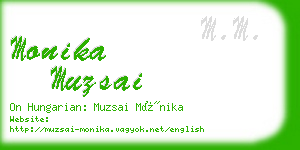 monika muzsai business card